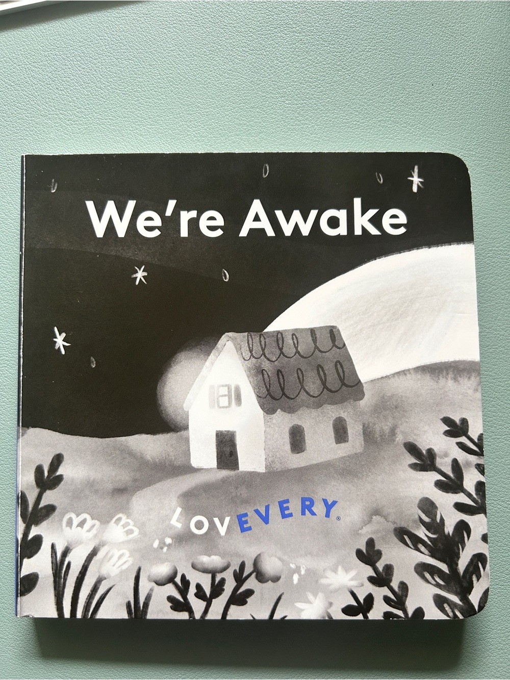LOVEVERY We're Awake Board Book - Black & White